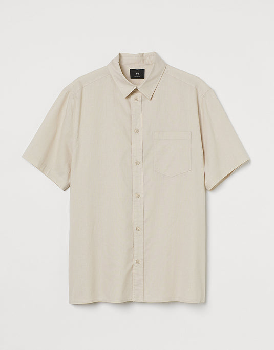 Relaxed fit sleeved shirt