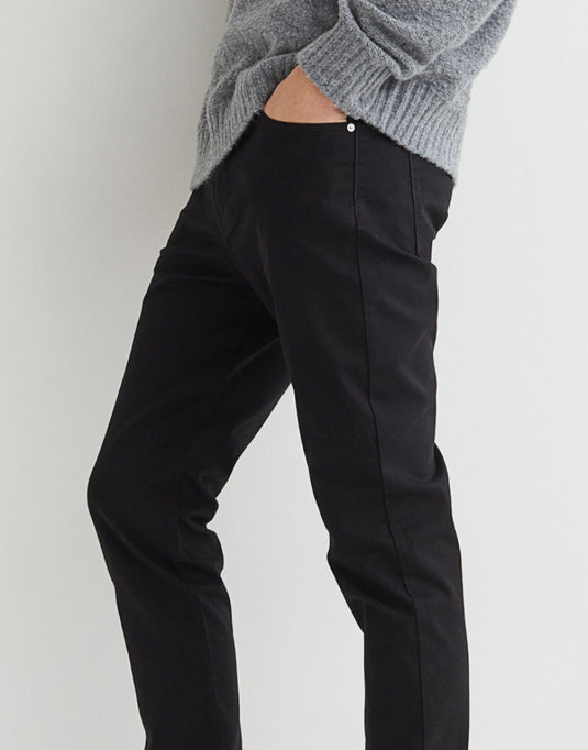 Slim fit twill trousers