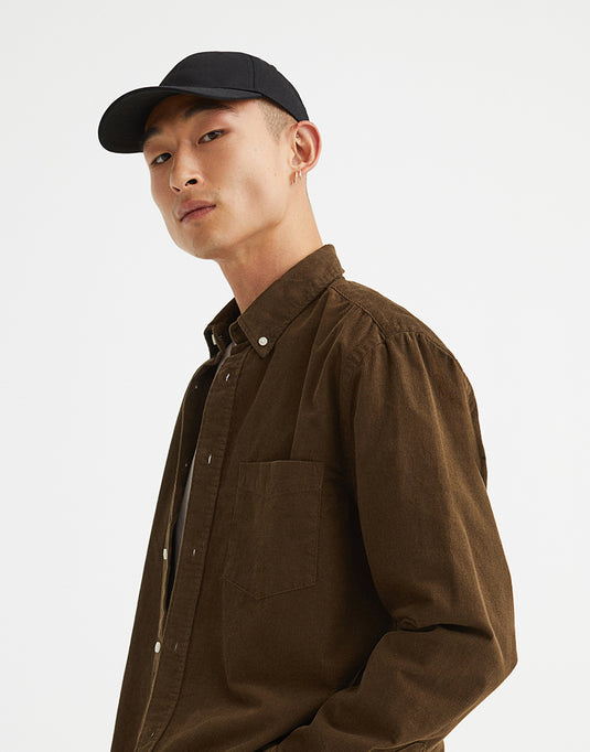 Regular fit corduroy shirt