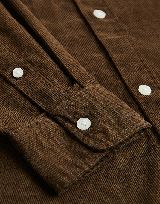 Regular fit corduroy shirt