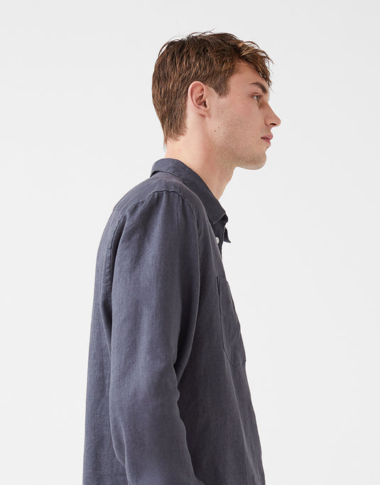 Regular fit linen shirt