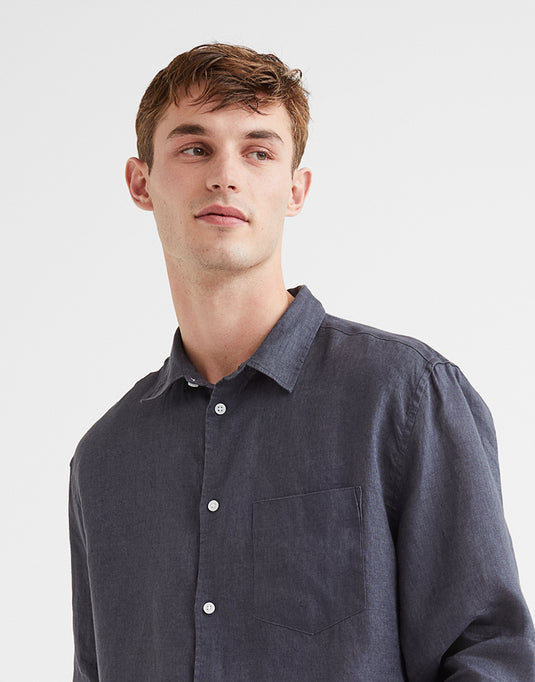 Regular fit linen shirt