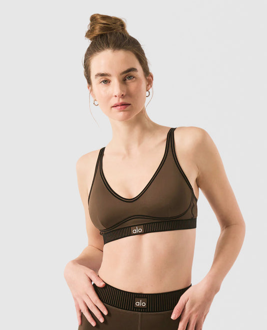Ribbed bandeau top